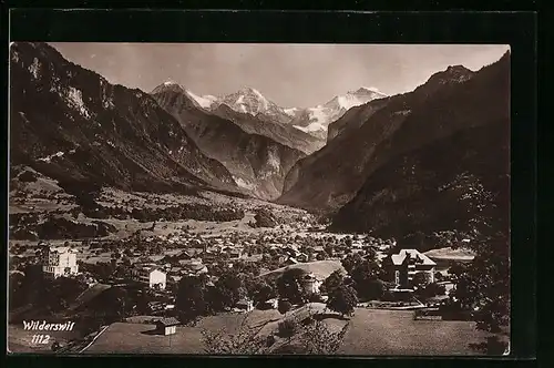 AK Wilderswil, Ortspartie im Gebirge