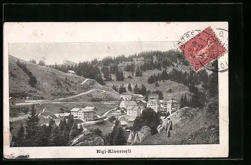 AK Rigi-Kloesterli, Totale vom Berg aus gesehen