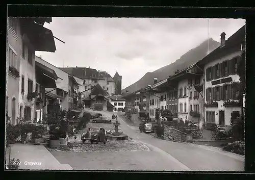 AK Gruyères, Strassenansicht
