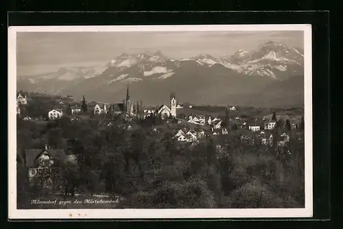 AK Männedorf, Panorama mit Mürtschenstock