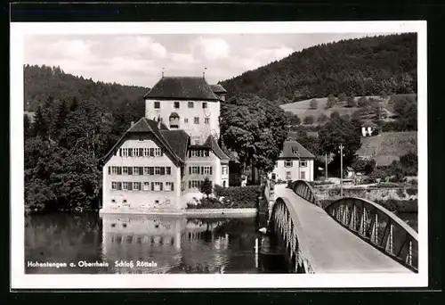 AK Hohentengen / Oberrhein, Blick auf das Schloss Rötteln