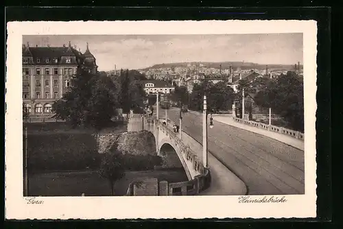 AK Gera, an der Heinrichsbrücke