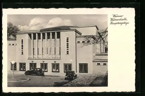 AK Weimar, Weimarhalle, Haupteingänge