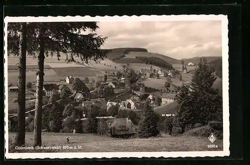 AK Gütenbach / Schwarzwald, Totalansicht