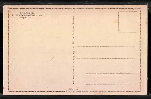 AK Rupprechtstegen, Panorama mit Blick in des Pegnitztal