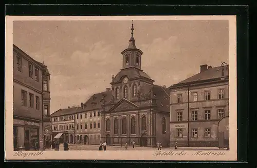 AK Bayreuth, Spitalkirche in der Maxstrasse