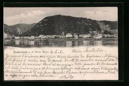 AK Brodenbach / Mosel, Totalansicht