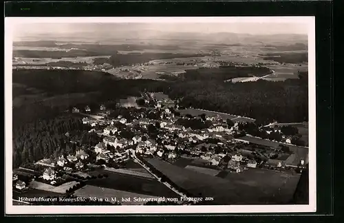 AK Königsfeld / bad. Schwarzwald, Gesamtansicht, Flugzeugaufnahme