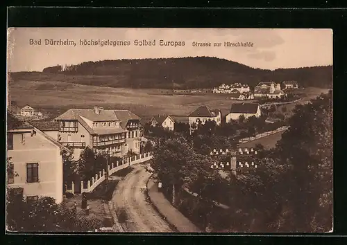 AK Bad Dürrheim, Strasse zur Hirschhalde