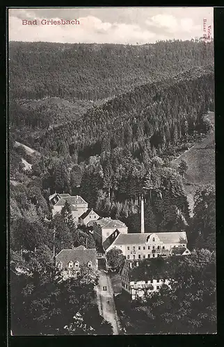 AK Bad Griesbach, Totale aus der Vogelschau
