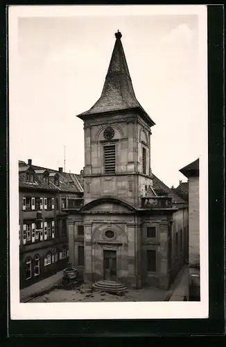 AK Karlsruhe, Blick auf die Kleine Kirche