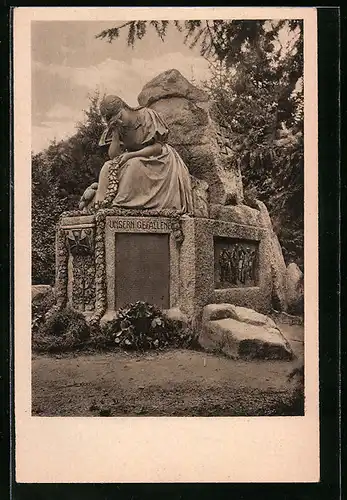 AK Gutach, am Kriegerdenkmal