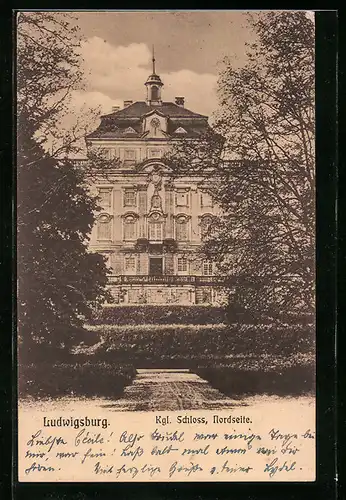 AK Ludwigsburg, Kgl. Schloss, Nordseite