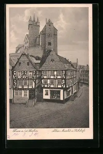 AK Diez a. d. Lahn, Alter Markt mit Schloss