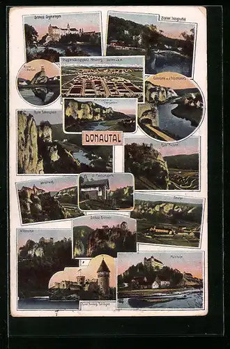 AK Tuttlingen, Ruine Honburg, Ruine Falkenstein, Schloss Sigmaringen