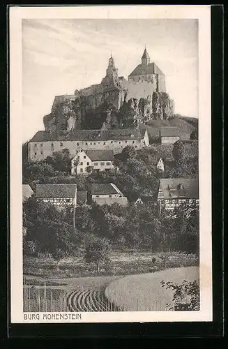 AK Hohenstein, Blick zur Burg