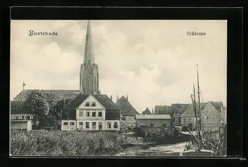 AK Buxtehude, an der Schleuse