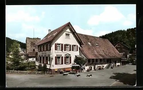 AK Burgberg / Schwarzwald, Gasthaus-Pension Kranz