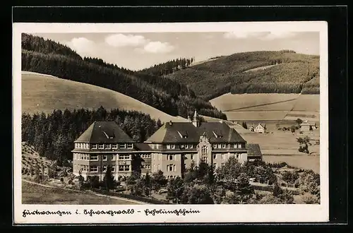 AK Furtwangen / Schwarzwald, Blick auf das Erholungsheim
