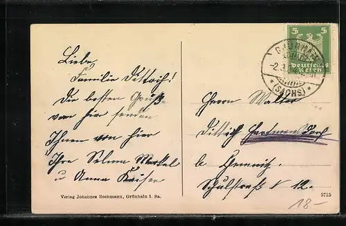 AK Grünhain i. Erzgeb., am Genesungsheim