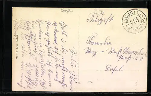 AK Teufen, Ortsansicht aus der Vogelschau