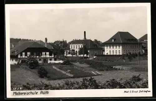 AK Zollikofen, Molkereischule Rütti mit Gärten