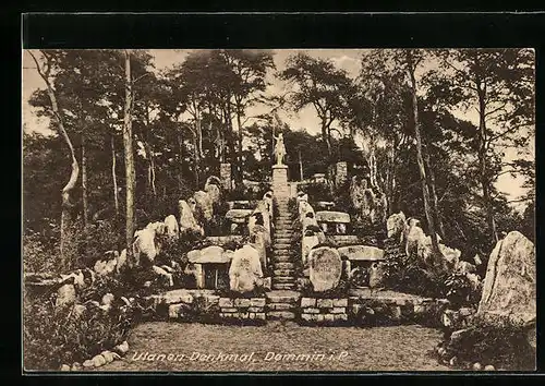 AK Demmin i. P., Ulanen-Denkmal