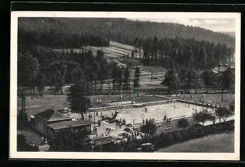 AK Sitzendorf i. Schwarzatal /Thür. Wald, Schwimmbad