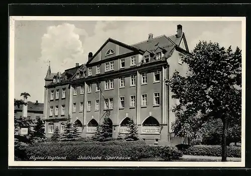 AK Mylau /Vogtland, Städtische Sparkasse