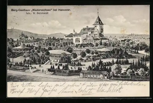 AK Hannover, Berg-Gasthaus Niedersachsen von W. Bernhardt