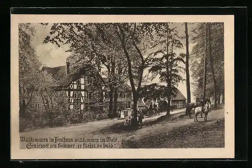 AK Bückeburg, Gasthaus Frosthaus von August Heinemeyer