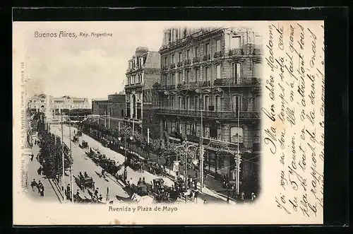 AK Buenos Aires, Avenida y Plaza de Mayo