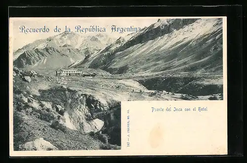 AK Puente del Inca, con el Hotel