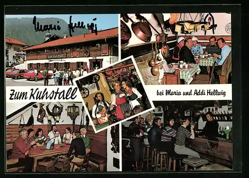 AK Reit im Winkl, Tanzlokal Zum Kuhstall bei Musikerin Maria Hellwig und Addi Hellwig