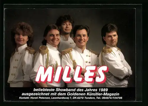 AK Musiker-Gruppe Milles in ihren Bühnenkostümen