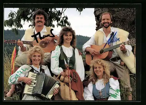 AK Musiker-Gruppe Die Schäfer in Tracht