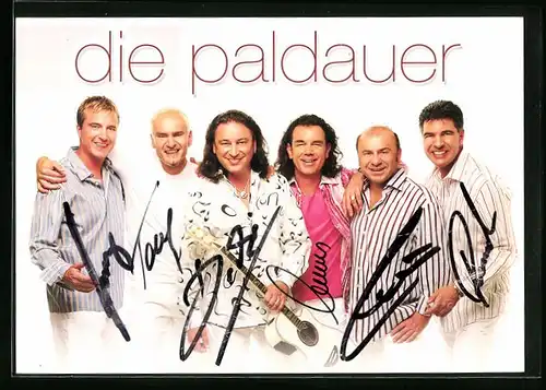 AK Musiker-Gruppe Die Paldauer lächelt fröhlich in die Kamera