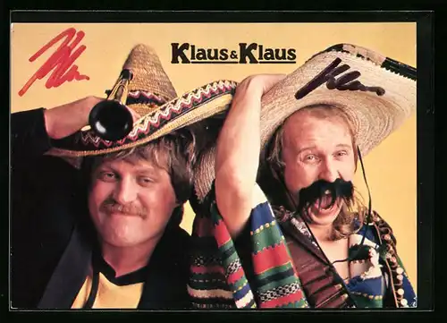 AK Musiker-Duo Klaus & Klaus verkleidet sich als Mexikaner