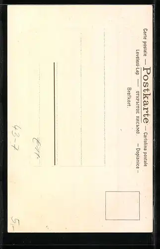 AK Paar im Rokoko-Kostüm beim Tanz, Passepartout