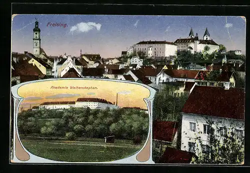 AK Freising, Ortsansicht, Akademie Weihenstephan