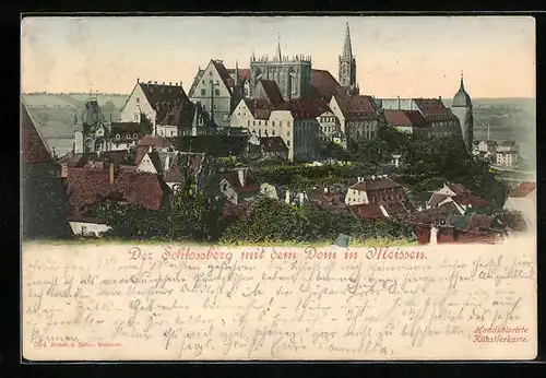 AK Meissen, Schlossberg mit dem Dom