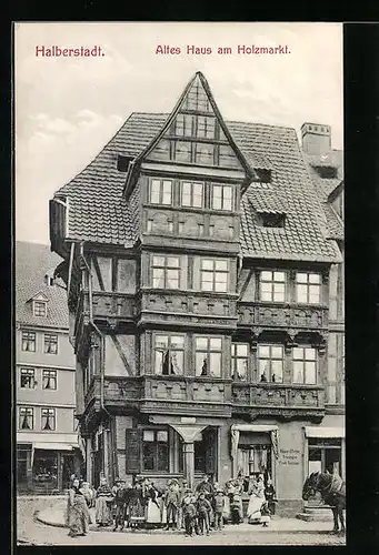 AK Halberstadt, Altes Haus am Holzmarkt