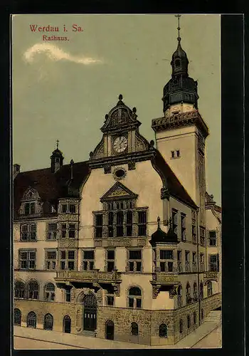 AK Werdau i. Sa., Rathaus