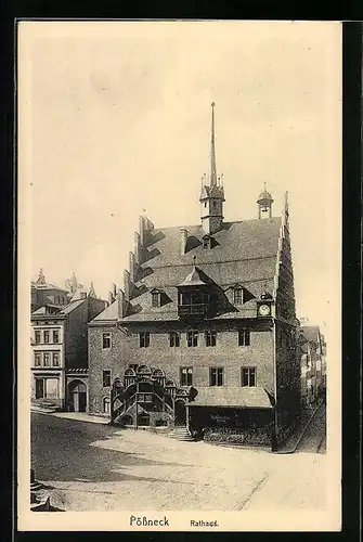 AK Pössneck / Thür., Rathaus