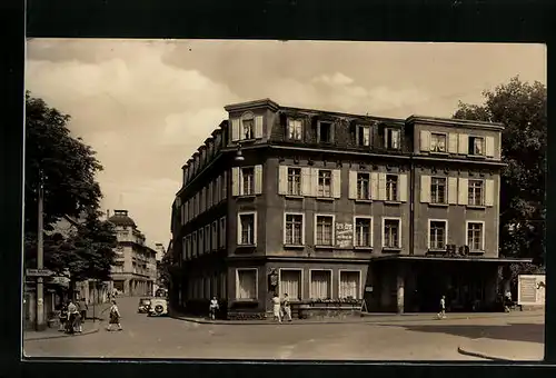 AK Pössneck / Thür., HO-Hotel Posthirsch