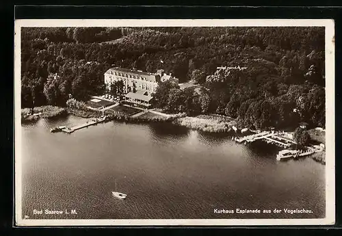 AK Bad Saarow i. M., Kurhaus Esplanade aus der Vogelschau
