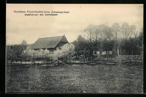 AK Friedrichsthal, Forsthaus Friedrichsthal beim Erholungshaus Waldhäuser am Lehnitzsee