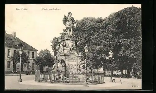 AK Rathenow, Kurfürstendenkmal