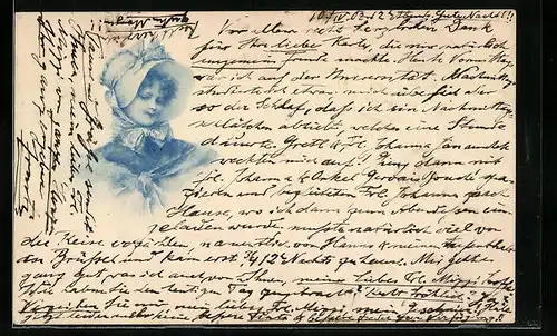 Künstler-AK M. Munk: Porträt einer jungen Dame mit Hut