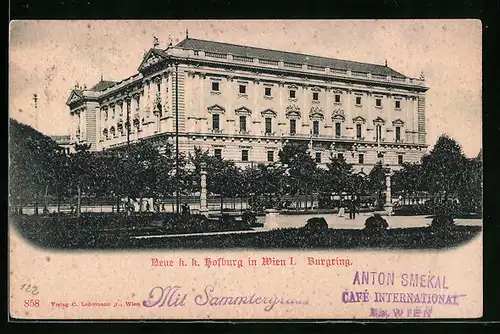 AK Wien, Neue k. k. Hofburg, Burgring
